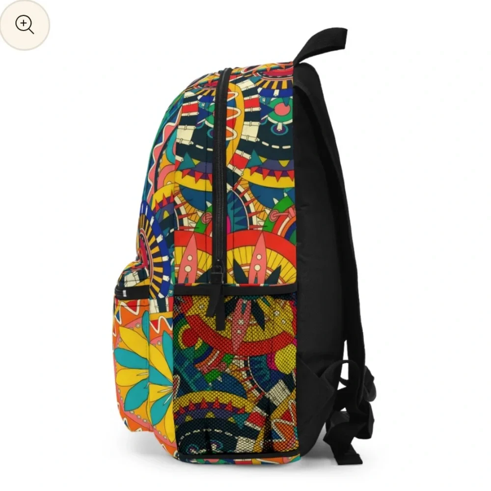 Printify Mandala Pop Colorful Backpack (New)